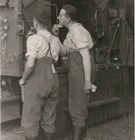 Vintage Photo German Soldiers Handsome Man Men Shaving Village ERP Gay Int WW2