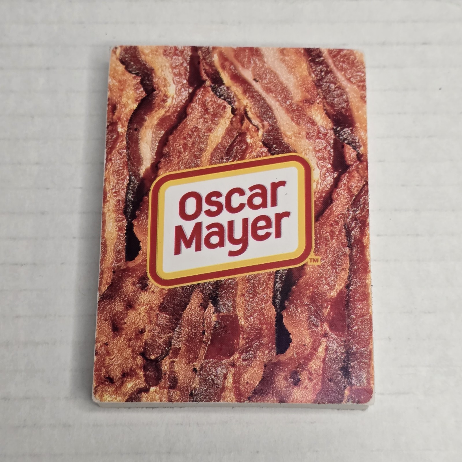 Kraft Oscar Mayer Bacon JUMBO Eraser *Licensed* 3.5" x 2.5"Goft Bacon Lover Open