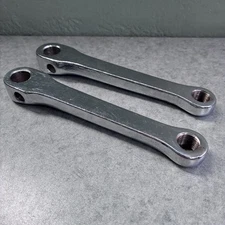 Unicycle Crank Arms Cottered 140mm 5-1/2” length Steel Chrome 9/16”