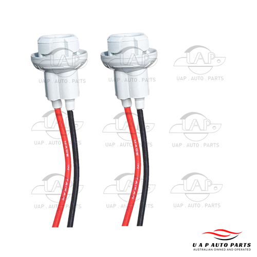 T10 -2 W5W Wedge LED Blub Globe Holder Rubber Wire Socket Connector For Car 2pc - Picture 1 of 3