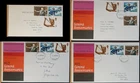 g(GB-2232) GB 1972 FDC's (4) 1972 General Anniversaries Various Covers & cds