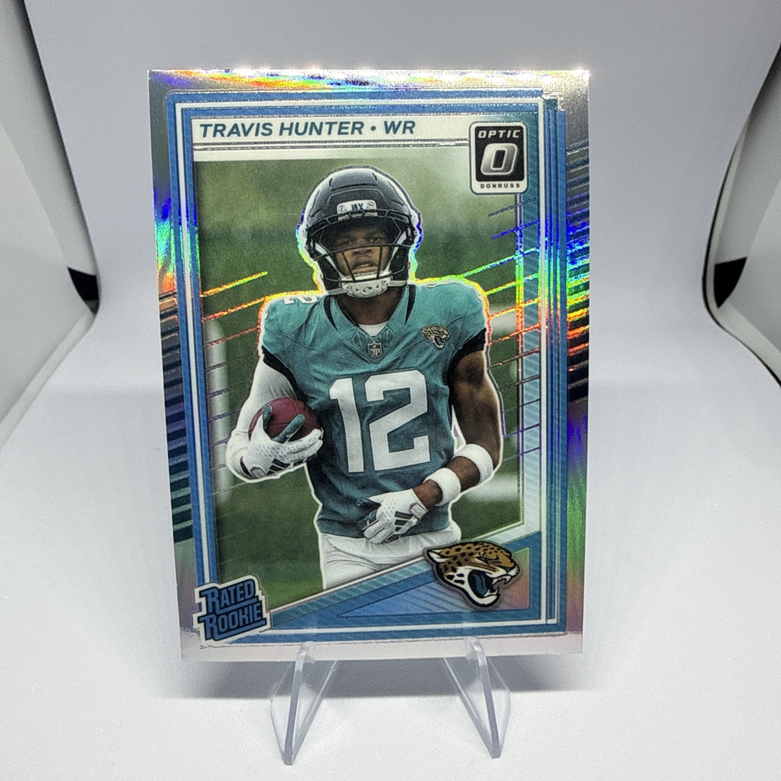 2025 Panini Donruss - Rated Rookie Travis Hunter #301 Optic Preview Holo...