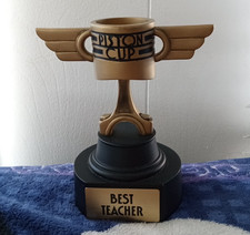 Piston Cup Trophy Best Teacher Pixar Cars Land Disney Califonia Adventure 7"