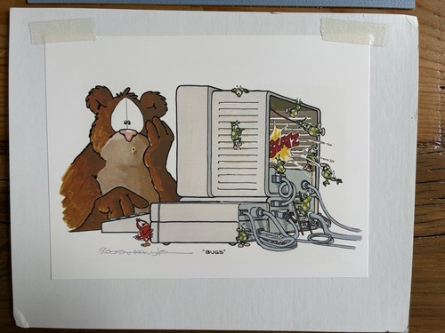 Robert Marble signed lithograph “Bugs" Framed / Matted 8x10 - Picture 5 of 5