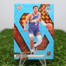 2024-25 Panini Mosaic - Ryan Dunn RC #233 Fluorescent Blue Mosaic Prizm /75 Suns