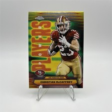 Topps 2025 Chrome Power Players Christian McCaffrey 49ers Insert #PP-15