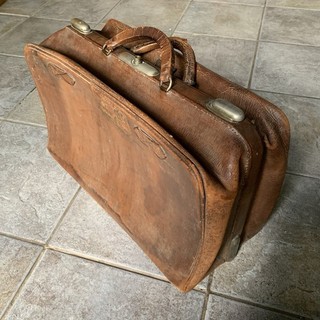 Antike Ledertasche Gladstone