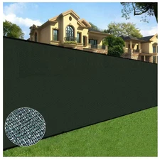 6 Ft. X 100 Ft. Green Privacy Fence Screen Netting Mesh with Reinforced Eyelets