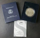 2007 W Burnished $1 American Silver Eagle Dollar