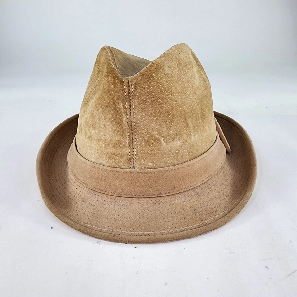 VTG Dobbs Genuine Suede Leather Hat Size 7 1/8 Fifth 5th Avenue New York Fedora - Image 2 of 4