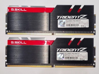 メモリー G.Skill TridentZ  32GB DDR4 3200MHz ✓✓ G.SKILL TridentZ 32GB (2x16GB) 3200 MHz *14-14-14-34* (B-Die