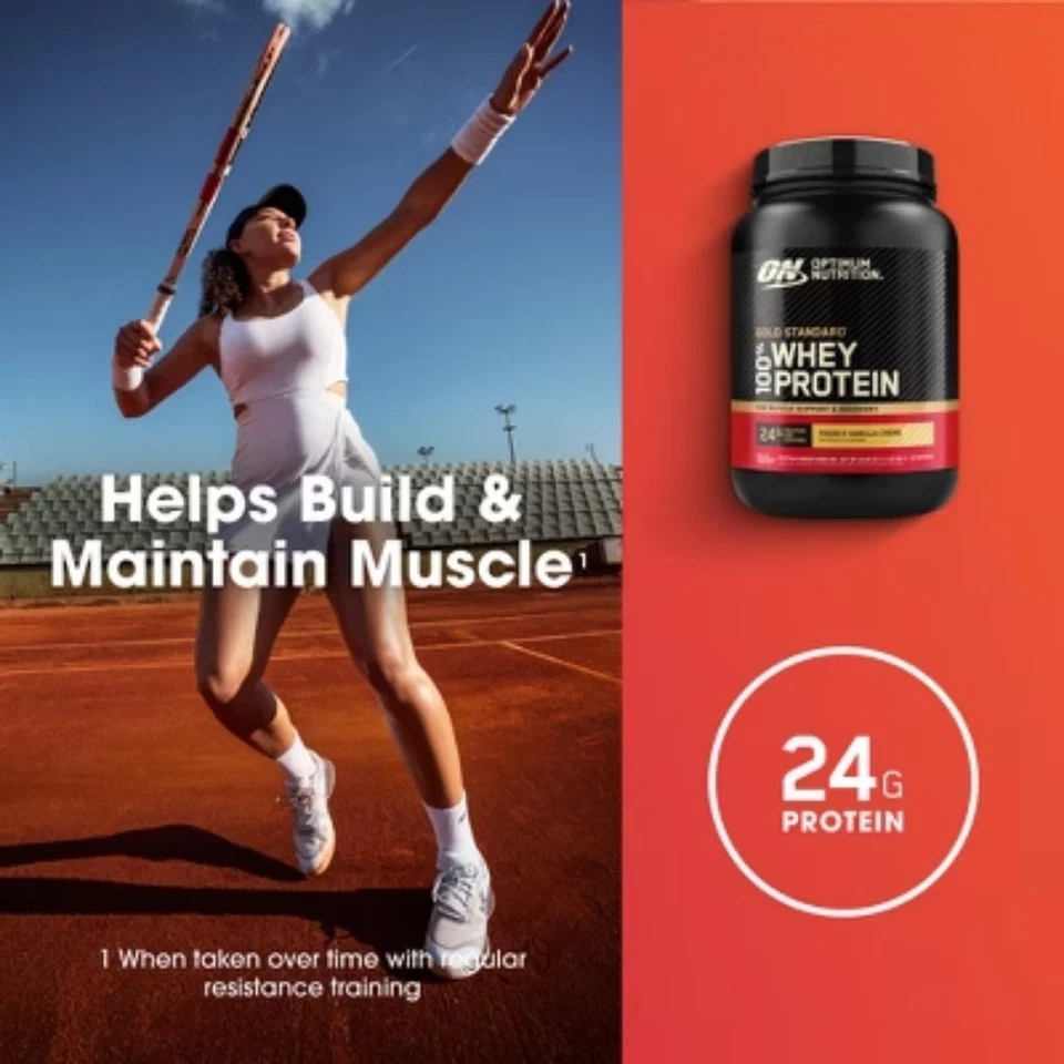 Optimum Nutrition Protein Vanilla 1.55lbs:Whey,24g Protein - Image 3 of 4