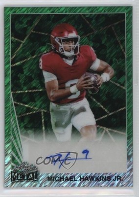 2024 Leaf Metal Collective Green Shimmer 2/7 Michael Hawkins Jr #MM-31 Auto 13u1