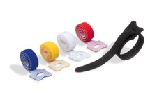 Durable Reusable Self Grip Cable Ties | Hook and Loop Wire Straps | 5 Pack Multi