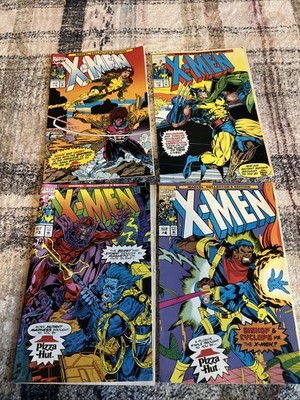 X-Men Collector's Edition-Pizza Hut #1 To #4  (Marvel Comics 1993) Full Set
