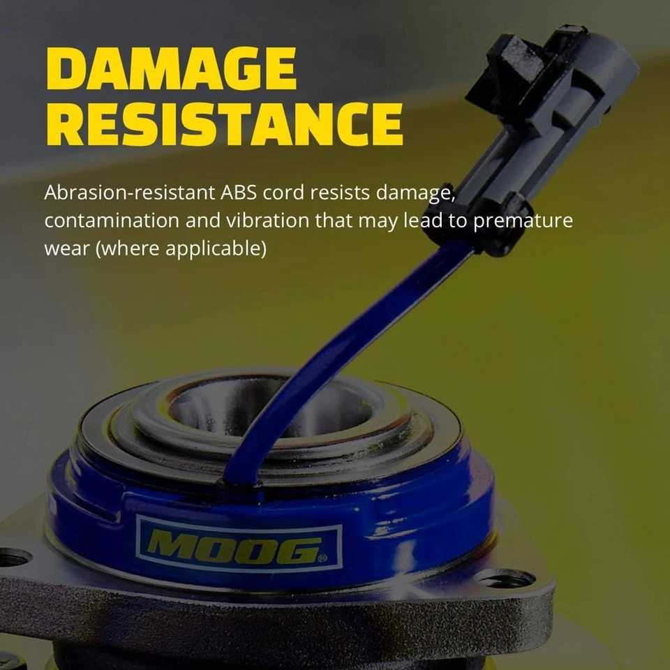 Conjunto de buje de cojinete de rueda delantera MOOG de 2 piezas para Dodge Ram 1500 2012 2013 2014-2018 Foto 4 de 4