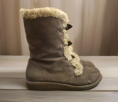 Earth Spirit Summit Fur Boots Women’s Size Brown
