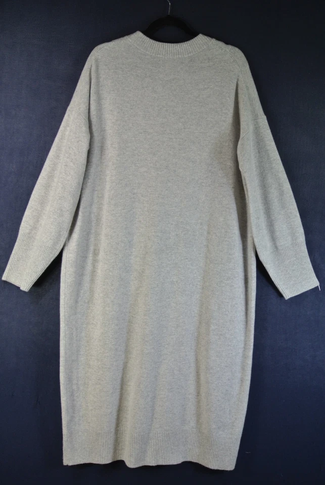 New,  Nordstrom Wool and Cashmere Long Sleeve Dress in Gray Size XXL #S8074 - Image 2 of 4