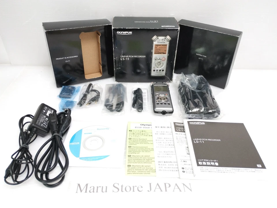Olympus Ls-11 Linear PCM Recorder Niederfrequenzverbesserung 8GB mit Netzteil Set
