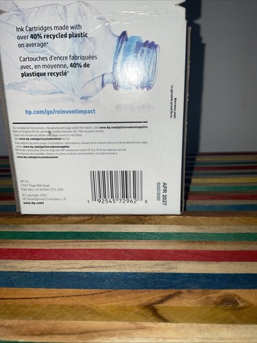PACK DE 4 TINTAS HP GENUINAS 910XL NEGRAS Y 910 CMY COLOR NUEVAS, SIN ABRIR ¡PRECIO DE VENTA SUGERIDO POR EL FABRICANTE 105 $! - Imagen 3 de 4
