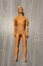Vintage 1980  s Mattel Ken Barbie Doll Tan Molded Blonde Hair Blue Eyes 12" Tall