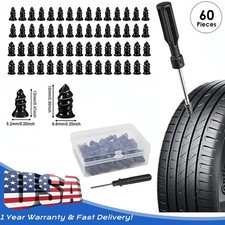 60pcs Tire Repair Kit Diy Flat Tire Repair Car Truck Motorcycle Home Plug Patch