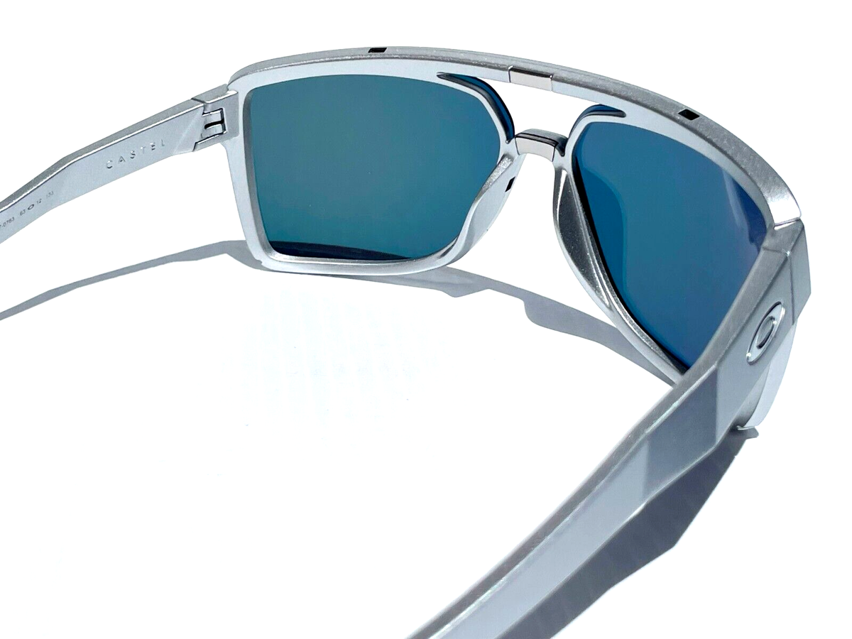 NEW Oakley CASTEL X-Silver Frame POLARIZED Galaxy Ruby Lens