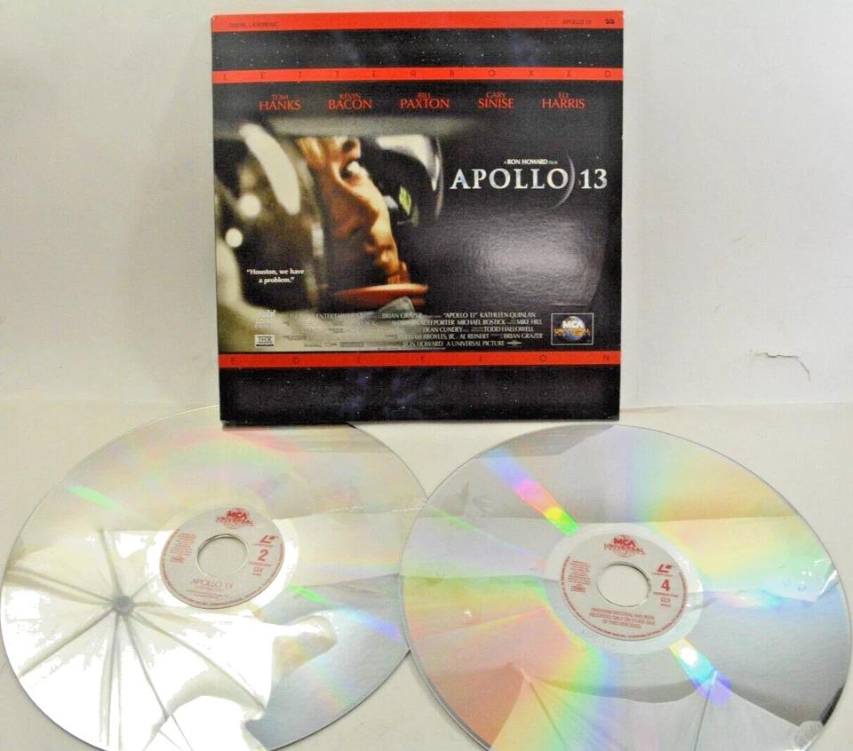 Apollo 13 Tom Hanks Kevin Bacon Paxton More Letterbox edition Laser Disc 1995 - Image 2 of 3