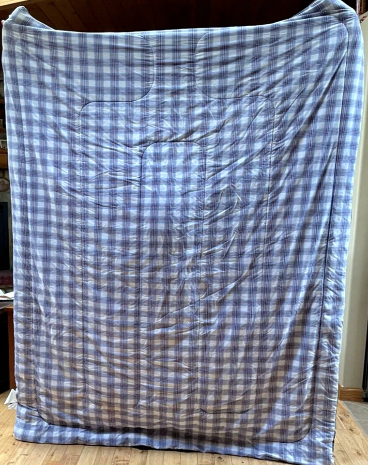 CANNON BRAND AIRPLANE TWIN SIZE COMFORTER BLUE CHECK REVERSIBLE CHILD KIDS - Image 2 of 4