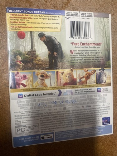 CHRISTOPHER ROBIN Bluray +DVD +DIGITAL TARGET EXCLUSIVE WITH STORYBOOK Sealed - Picture 2 of 2