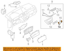 MITSUBISHI OEM 02-07 Lancer Dash Cluster Switch-Knob MR500925