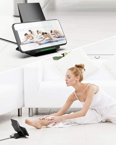 Wireless Ladegerät Qi 20W mit USB-C Adapter, Schnellladung für iPhone, Samsun... - Bild 9 von 11