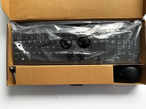 Amazon Basics ‎MD023 Full-Sized Wireless Keyboard and Mouse Combo, 2.4 GHz USB R - Picture 2 of 7