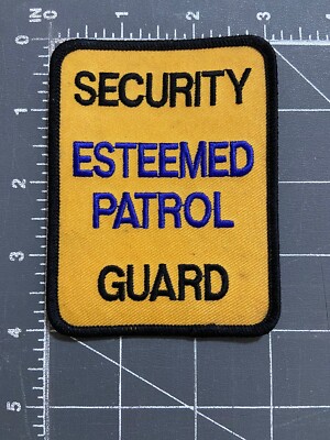 Esteemed Patrol Sicherheit Schutz Aufnäher Private Polizei Agency Offizier EP