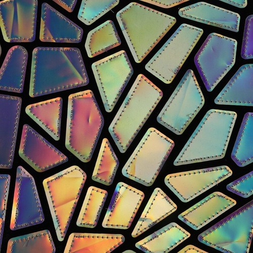 Laser Gradient Mirror Sequin Leather Fabric Geometric Clothing Background 1 Yard - Picture 13 of 23