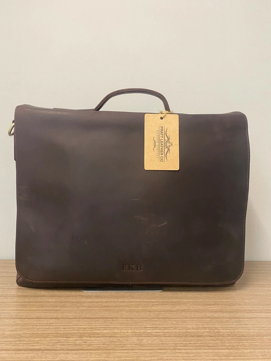 Pratt leather maurice messenger deals bag