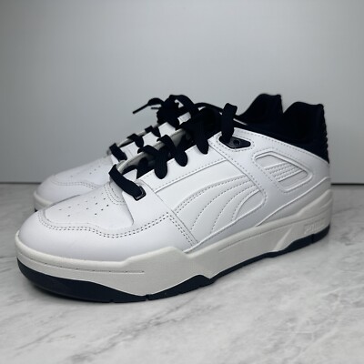 Puma Slipstream Sneakers White Black Womens Size US9 EU40 386270-10 LIKE NEW!
