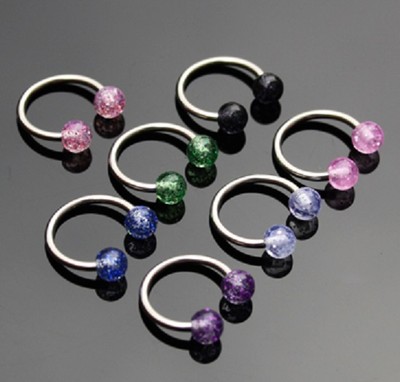 Titan Septum Lippen Tragus Piercing Schmuck Smooth Segment Ring In 1,2mm Stärke - Foto 2