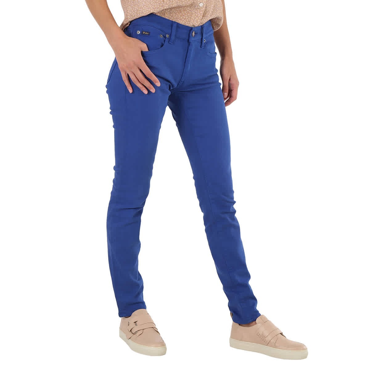 Женское поло Polo Ralph Lauren в обтяжку Tompkins, темно-синий, 28