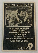 1980 small KHJ tv ad ~ BRIDGES AT TOKO-RI ~ William Holden