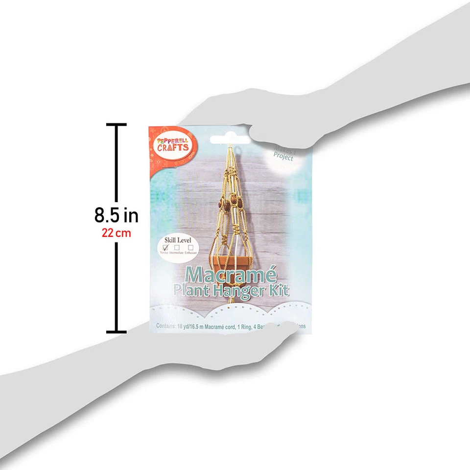 Macramé Plant Hanger Kit by Craft County Beginner Project DIY Plant Wall Hanging - Image 4 of 4