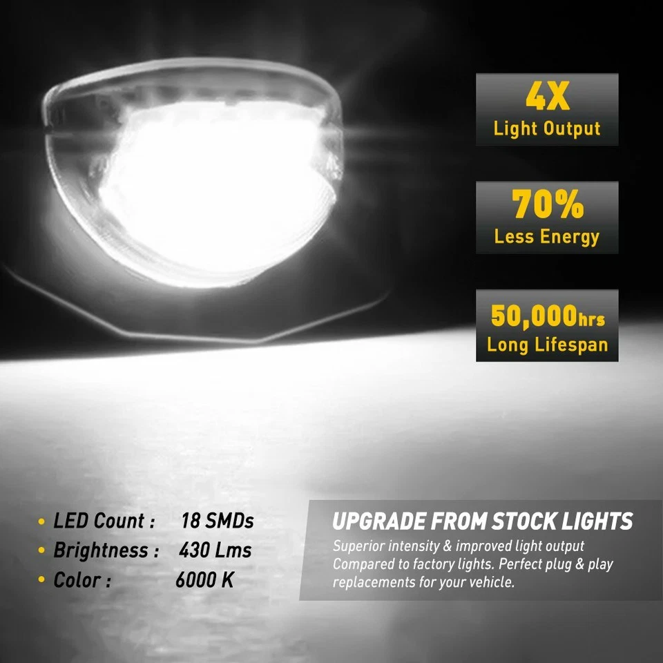 Luz de matrícula LED completa lámpara de parachoques trasero para Toyota 2008-2014 Scion xD xB Foto 2 de 4