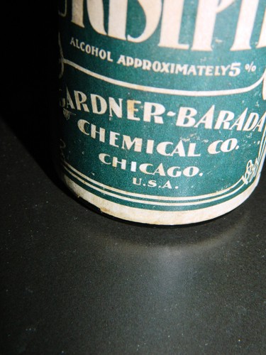 Botella antigua URISEPTIN Gardner Barada Chemical Co. Chicago antiséptico urinario - Imagen 3 de 7