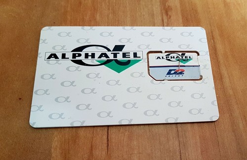 D2 Privat ALPHATEL Full-Size-SIM-Karte ID-1 für Sammler Rarität - 第 1/2 張圖片