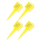 4PCS Heavy Duty Outdoor Rain Gauge Plastic Rain Gauge Accurate Rainfall Gauges