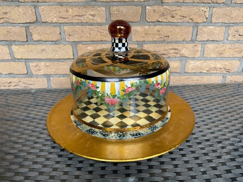 Vintage - Victoria & Richard MacKenzie Childs Kuchenglocke RAR - 35 cm - 第 1/4 張圖片