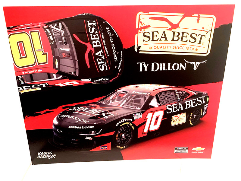2025 KAULIG TY DILLON SEA BEST #10 CHEVROLET NASCAR CUP SERIES POSTCARD