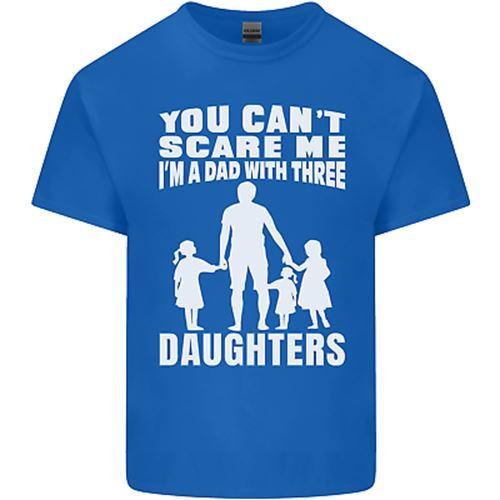 Dad With Three Daughters Funny Fathers Day Mens Cotton T-Shirt Tee Top - Picture 25 of 26