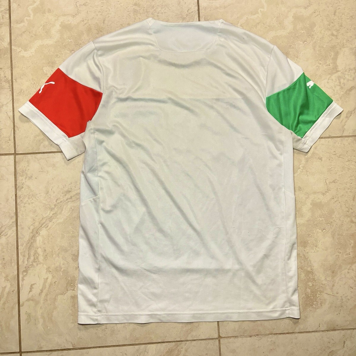 vintage y2k puma italia dri-fit soccer jersey mens large | eBay