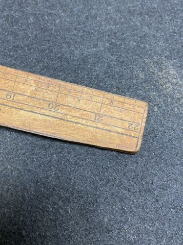 Antique Standard Wooden Taylor’s Dressmaker’s Square 22” X 6” - Picture 3 of 9
